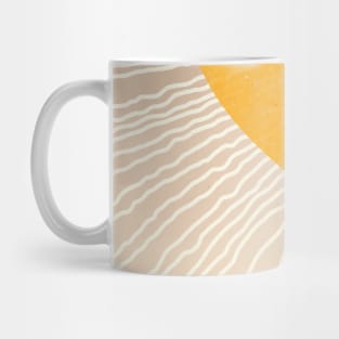 Abstract Sunrise Mid Century Mug